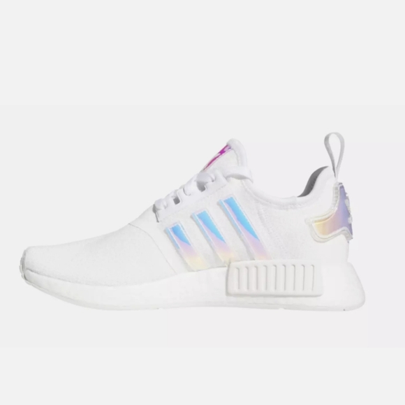 ADIDAS WHITE IRIDESCENT WOMENS SHOES - Picture 8 of 10
